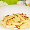 Rezeptbild - Penne mit Speck Penne mit Speck und Frühlingszwiebeln