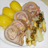 Schweinerouladen mit Spargel aus dem Dutch Oven