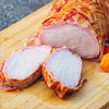Rezeptfoto - Schweinerücken mit Baconkruste