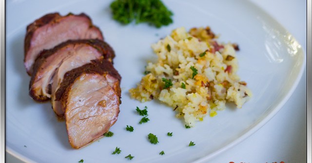 Schweinefilet mit asiatischer Zitrusmarinade an Bratreis