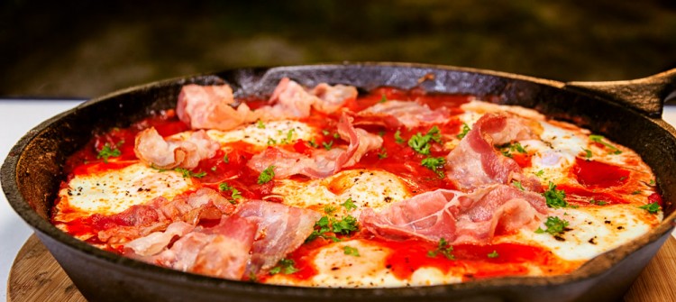 Huevos rancheros - Spiegelei auf mexikanische Art