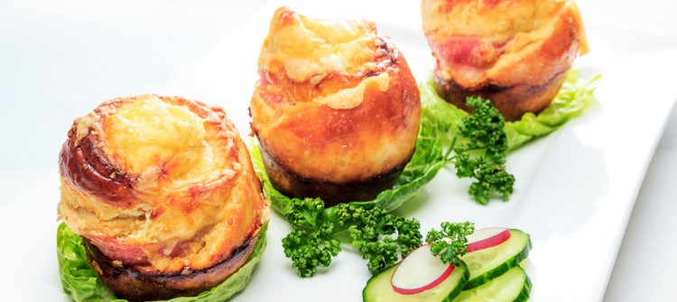 Käse-Bacon Rolls