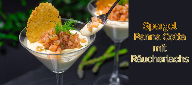 Beitragsbild - Spargel Panna Cotta mit Räucherlachs