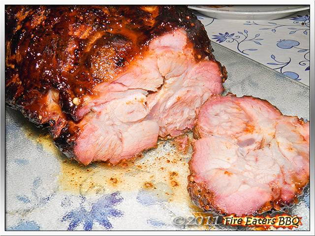 Schweinenacken aus dem Hickory-Rauch